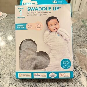 Love to Dream Gray Swaddle Up Sleep Sack